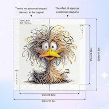 Load image into Gallery viewer, Diamond Painting - Partial Special Shaped - Funny duck (30*30CM)
