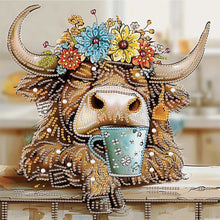 Load image into Gallery viewer, Diamond Painting - Partial Special Shaped - Funny yak (30*30CM)

