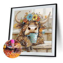 Load image into Gallery viewer, Diamond Painting - Partial Special Shaped - Funny yak (30*30CM)
