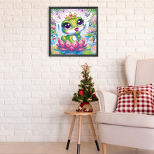 Load image into Gallery viewer, Diamond Painting - Partial Special Shaped - Funny frog (30*30CM)
