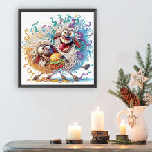 Load image into Gallery viewer, Diamond Painting - Partial Special Shaped - Funny sheep (30*30CM)

