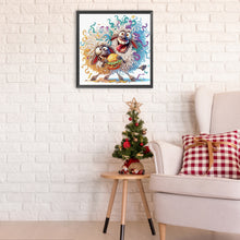 Load image into Gallery viewer, Diamond Painting - Partial Special Shaped - Funny sheep (30*30CM)

