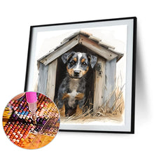 Load image into Gallery viewer, Diamond Painting - Full Round - Doghouse puppy (30*30CM)
