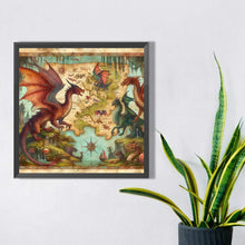 Load image into Gallery viewer, Diamond Painting - Full Square - Dragon map (40*40CM)
