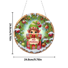 Load image into Gallery viewer, Christmas Diamond Art Hanging Pendant Acrylic Diamond Painting Home Decor
