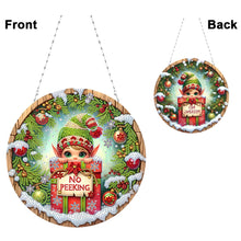 Load image into Gallery viewer, Christmas Diamond Art Hanging Pendant Acrylic Diamond Painting Home Decor
