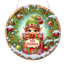 Load image into Gallery viewer, Christmas Diamond Art Hanging Pendant Acrylic Diamond Painting Home Decor
