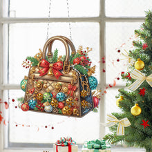 Load image into Gallery viewer, Christmas Diamond Art Hanging Pendant Acrylic Diamond Painting Home Decor
