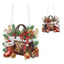 Load image into Gallery viewer, Christmas Diamond Art Hanging Pendant Acrylic Diamond Painting Home Decor
