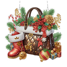 Load image into Gallery viewer, Christmas Diamond Art Hanging Pendant Acrylic Diamond Painting Home Decor
