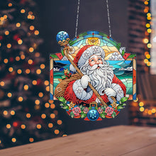Load image into Gallery viewer, Christmas Diamond Art Hanging Pendant Acrylic Diamond Painting Home Decor
