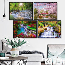 Load image into Gallery viewer, 12pcs Round Diamond Painting Set - Waterfall (40*30CM)
