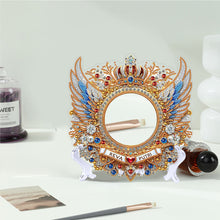 Load image into Gallery viewer, Angel Wing Acrylic Diamond Painting Mirror Kit 5D DIY Diamond Art Tabletop Decor
