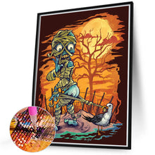 Load image into Gallery viewer, Diamond Painting - Full Round - Halloween zombie skull (40*50CM)
