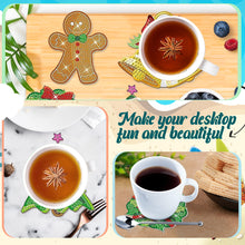 Load image into Gallery viewer, 8 Pcs DIY Diamond Painting Coasters Kits with Holder DIY Diamond Art Coaster Set
