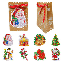 Load image into Gallery viewer, 8pcs Christmas DIY Diamond Painting Gift Bags for Cookies Candy Gifts and Snacks
