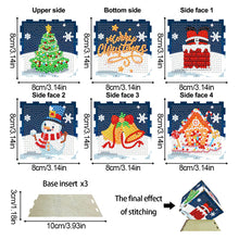 Load image into Gallery viewer, Christmas Table Top Diamond Painting Ornament Kits for Home Office Desktop Decor

