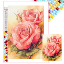 Load image into Gallery viewer, Diamond Painting - Full Square - Pink roses (20*30CM)
