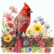 Load image into Gallery viewer, AB Diamond Painting - Full Round - Red cardinals (40*40CM)
