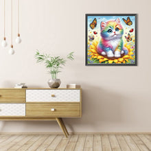 Load image into Gallery viewer, AB Diamond Painting - Full Round - Colored cats (40*40CM)
