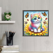 Load image into Gallery viewer, AB Diamond Painting - Full Round - Colored cats (40*40CM)
