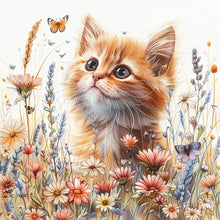 Load image into Gallery viewer, AB Diamond Painting - Full Round - Orange cats (40*40CM)
