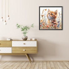 Load image into Gallery viewer, AB Diamond Painting - Full Round - Orange cats (40*40CM)
