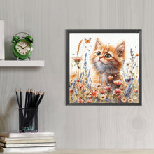 Load image into Gallery viewer, AB Diamond Painting - Full Round - Orange cats (40*40CM)
