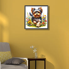 Load image into Gallery viewer, AB Diamond Painting - Full Round - Yorkshire terriers (40*40CM)
