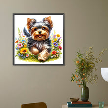 Load image into Gallery viewer, AB Diamond Painting - Full Round - Yorkshire terriers (40*40CM)
