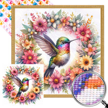 Load image into Gallery viewer, AB Diamond Painting - Full Round - Hummingbirds with wreaths (40*40CM)
