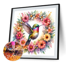 Load image into Gallery viewer, AB Diamond Painting - Full Round - Hummingbirds with wreaths (40*40CM)
