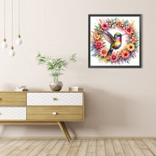 Load image into Gallery viewer, AB Diamond Painting - Full Round - Hummingbirds with wreaths (40*40CM)

