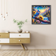 Load image into Gallery viewer, AB Diamond Painting - Full Round - Blue cardinals (40*40CM)
