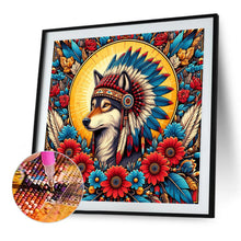 Load image into Gallery viewer, AB Diamond Painting - Full Round - Indian wolf (40*40CM)

