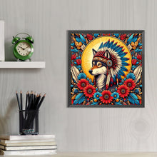 Load image into Gallery viewer, AB Diamond Painting - Full Round - Indian wolf (40*40CM)
