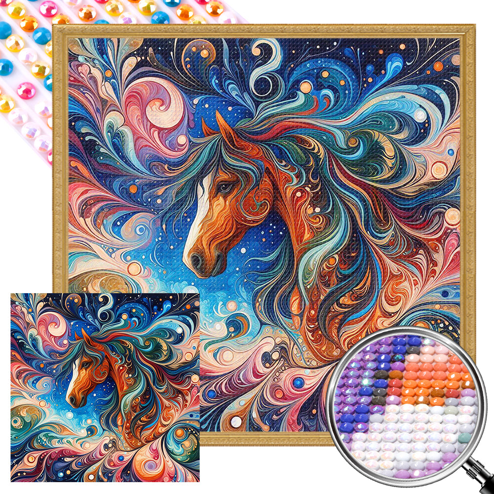 AB Diamond Painting - Full Round - Horse (40*40CM)