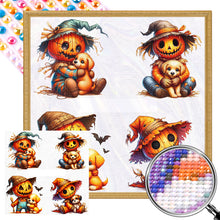 Load image into Gallery viewer, AB Diamond Painting - Full Round - Scarecrow and dog (40*40CM)

