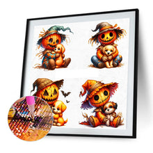 Load image into Gallery viewer, AB Diamond Painting - Full Round - Scarecrow and dog (40*40CM)
