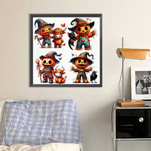 Load image into Gallery viewer, AB Diamond Painting - Full Round - Scarecrow and animals (40*40CM)
