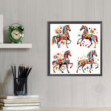Load image into Gallery viewer, AB Diamond Painting - Full Round - Geometric horse (40*40CM)
