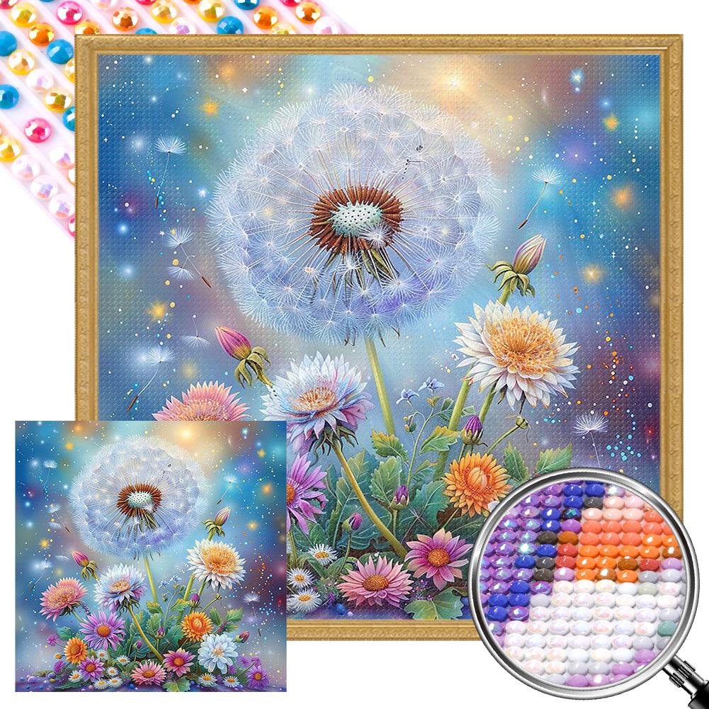 AB Diamond Painting - Full Round - Dandelions (40*40CM)