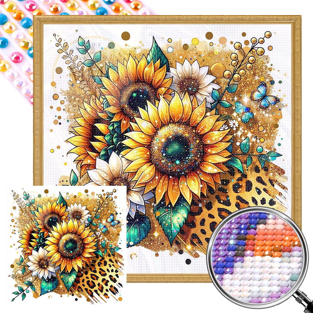 AB Diamond Painting - Full Round - Sunflowers (40*40CM)