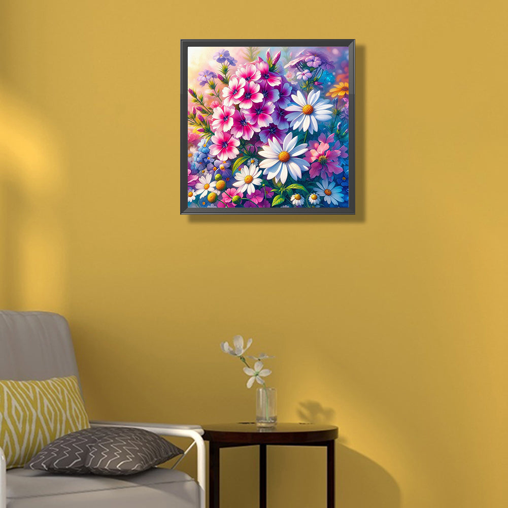AB Diamond Painting - Full Round - Flower bushes (40*40CM)