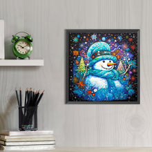 Load image into Gallery viewer, AB Diamond Painting - Full Round - Blue snowman (40*40CM)
