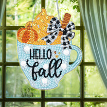 Load image into Gallery viewer, Autumn Cup Special Shape Diamond Painting Hanging Pendant Diamond Painting Decor
