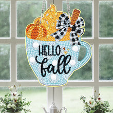 Load image into Gallery viewer, Autumn Cup Special Shape Diamond Painting Hanging Pendant Diamond Painting Decor
