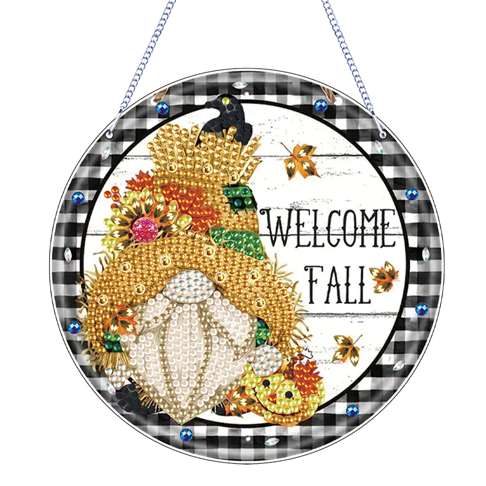 Autumn Cup Special Shape Diamond Painting Hanging Pendant Diamond Painting Decor