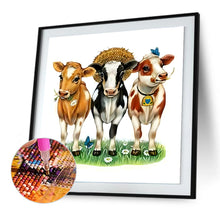 Load image into Gallery viewer, Diamond Painting - Full Round - Cows (30*30CM)
