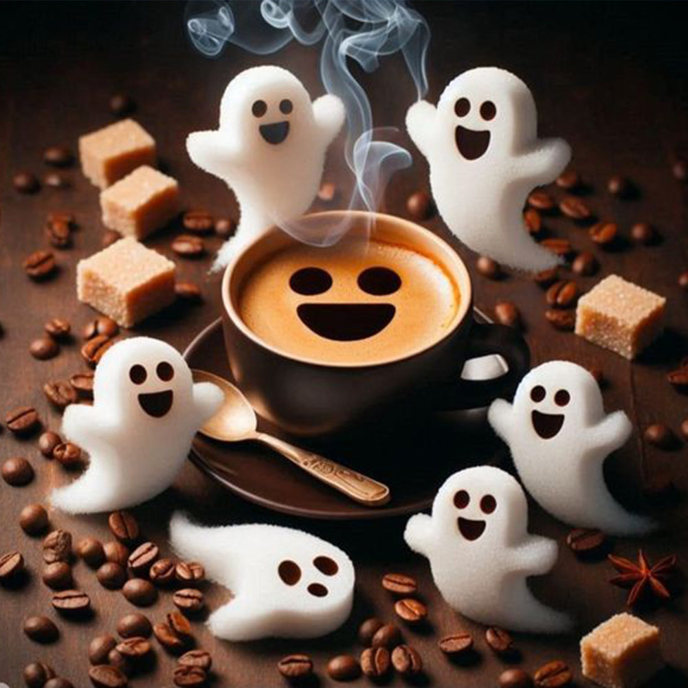 Diamond Painting - Full Round - Halloween ghosts (40*40CM)